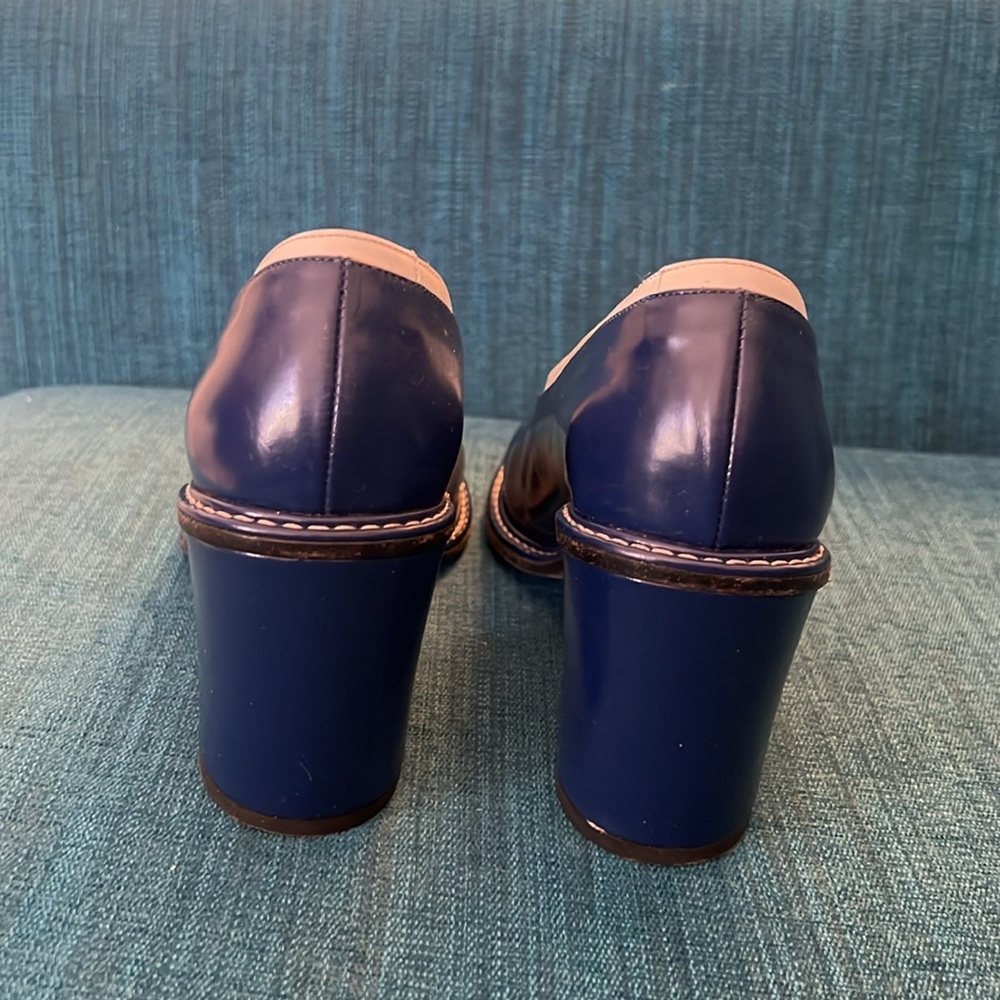 Dries Van Noten Blue/White leather pumps. Size 39.5 - Picture 3 of 7